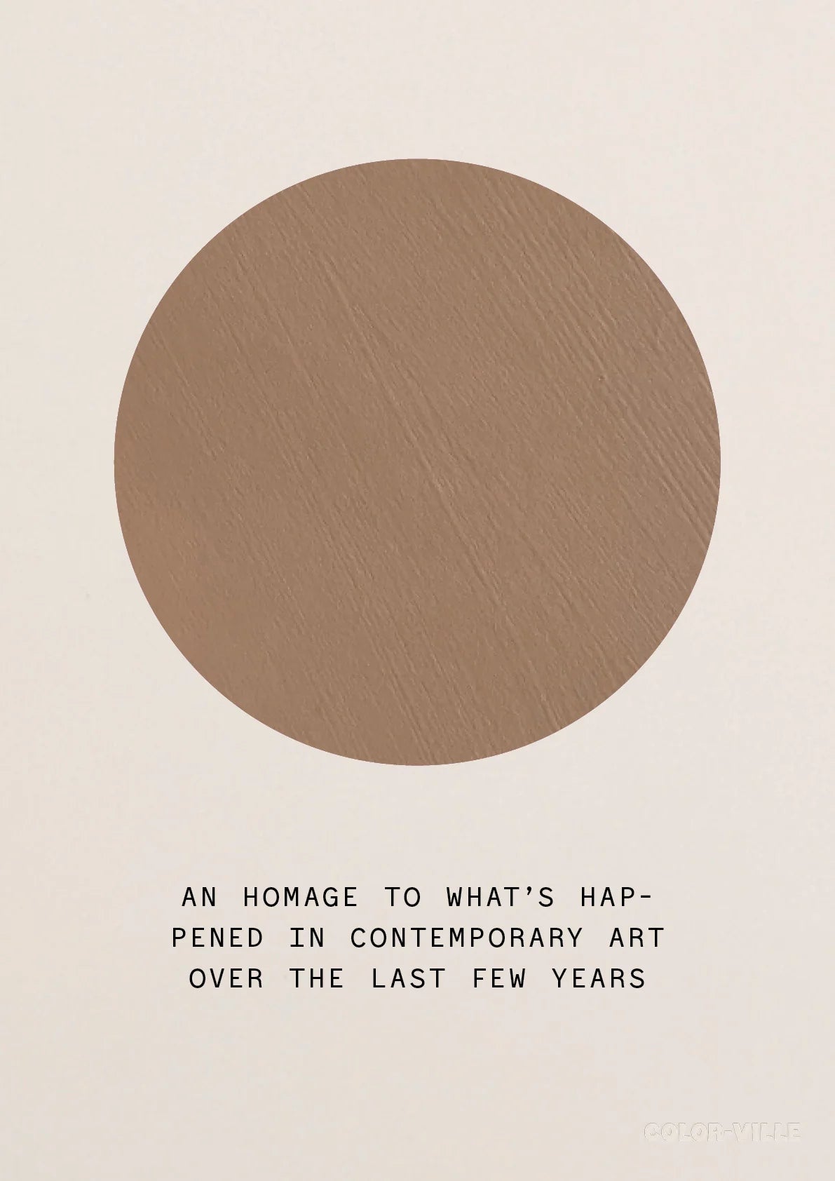 PRINT BY COLORVILLE | AN HOMAGE TO WHAT&